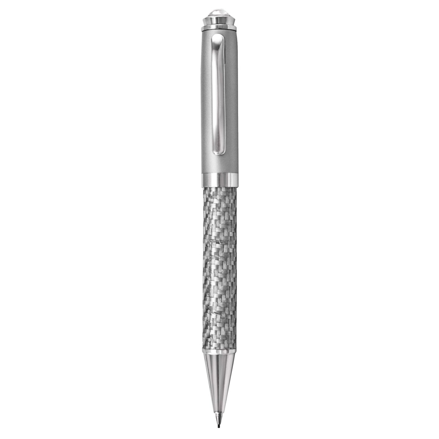 Silver Carbon Fibre Pencil
