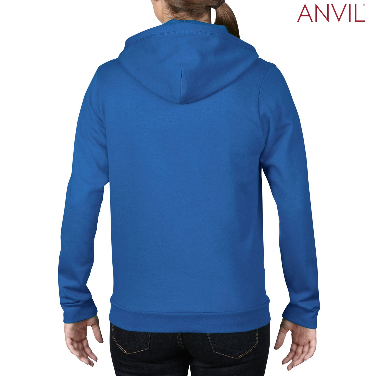 Anvil Ladies Full-Zip Hooded Fleece