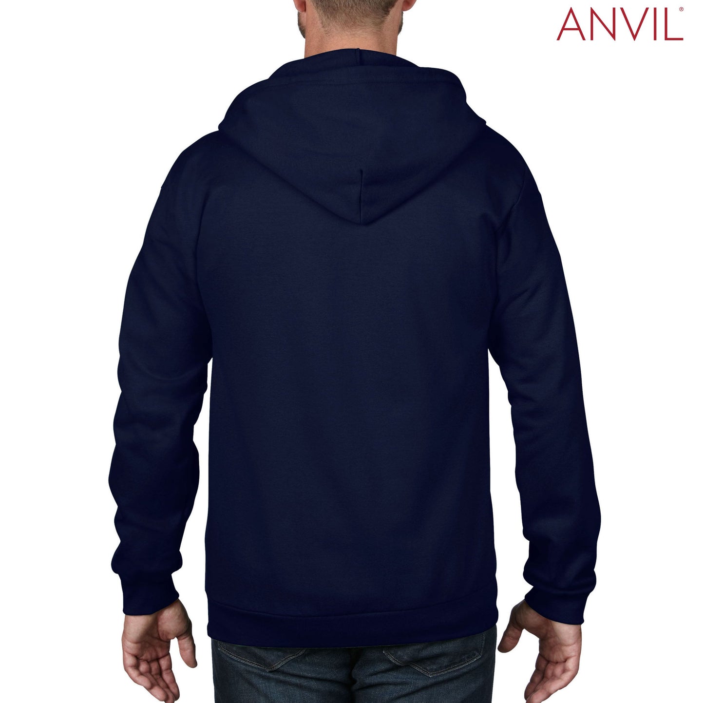 Anvil Adult Full-Zip Hooded Fleece
