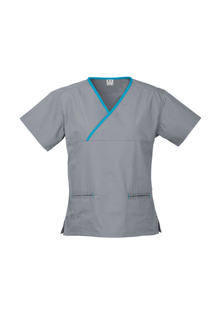 Womens Contrast Scrub Top