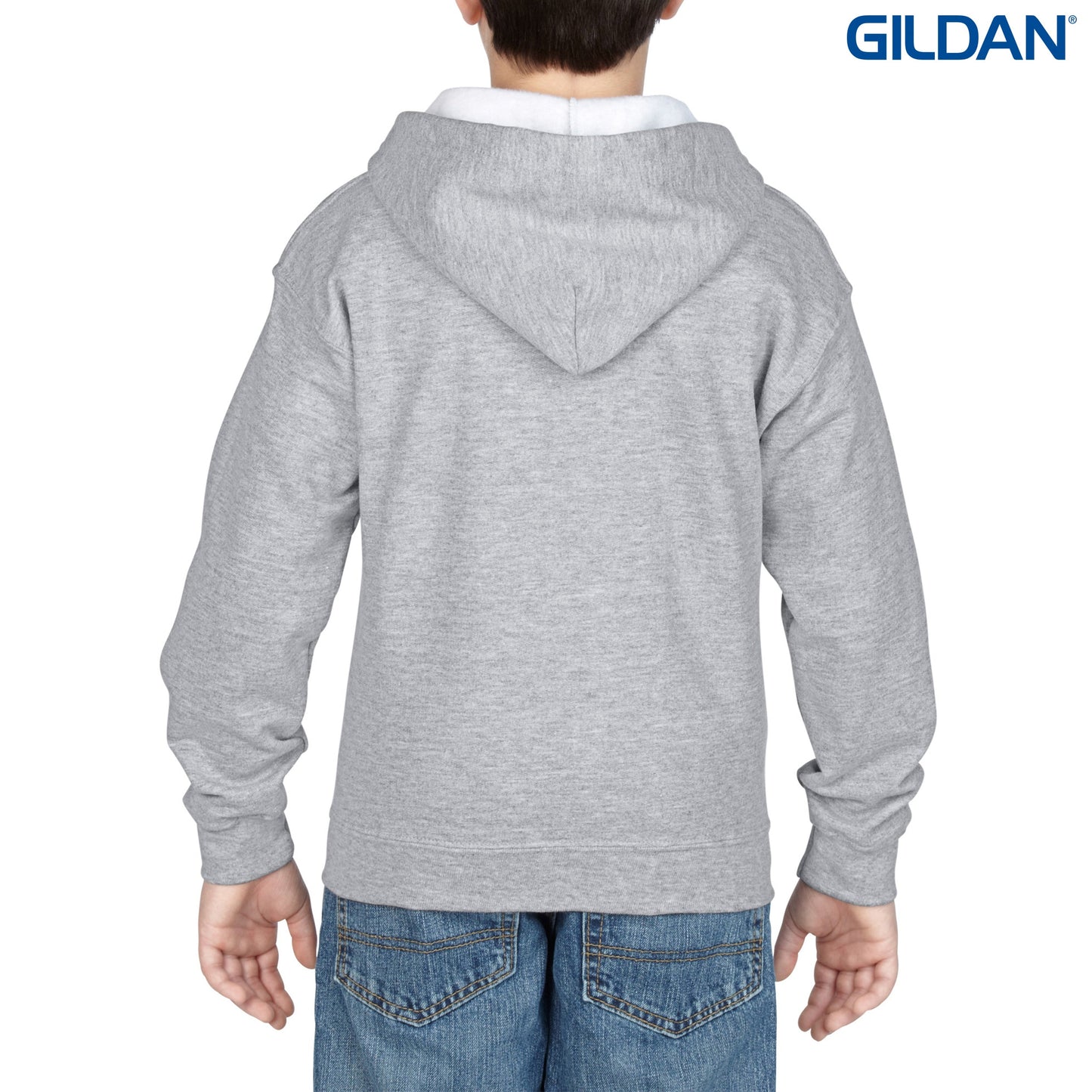 Gildan Heavy Blend Youth Full Zip Hooded Sweatshirt