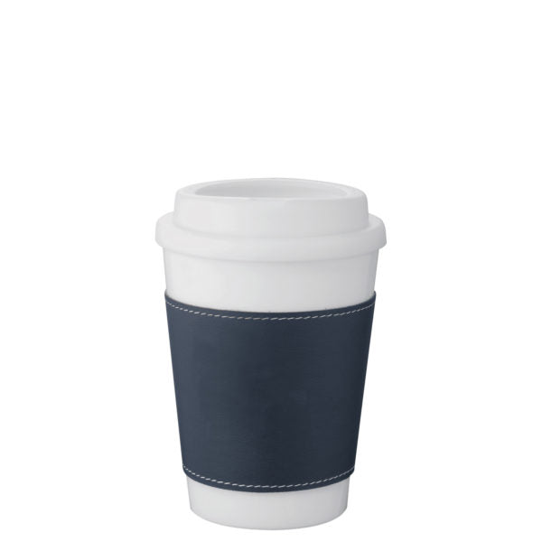 White Tumbler - Blue Sleeve