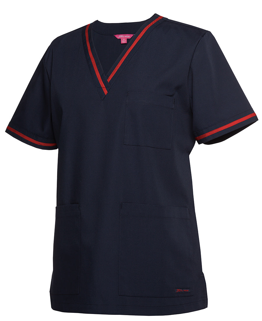 JB's CONTRAST LADIES SCRUBS TOP