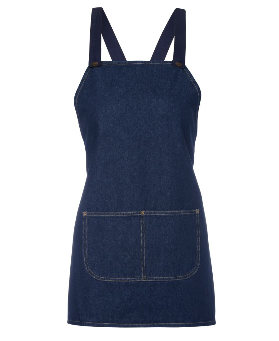 JB's CROSS BACK 65x71 BIB DENIM APRON (WITHOUT STRAP)