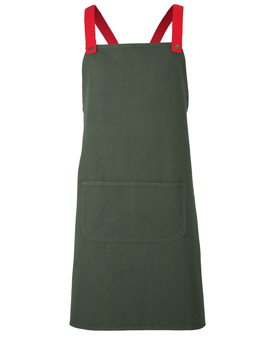 JB's CROSS BACK CANVAS APRON (WITHOUT STRAP)
