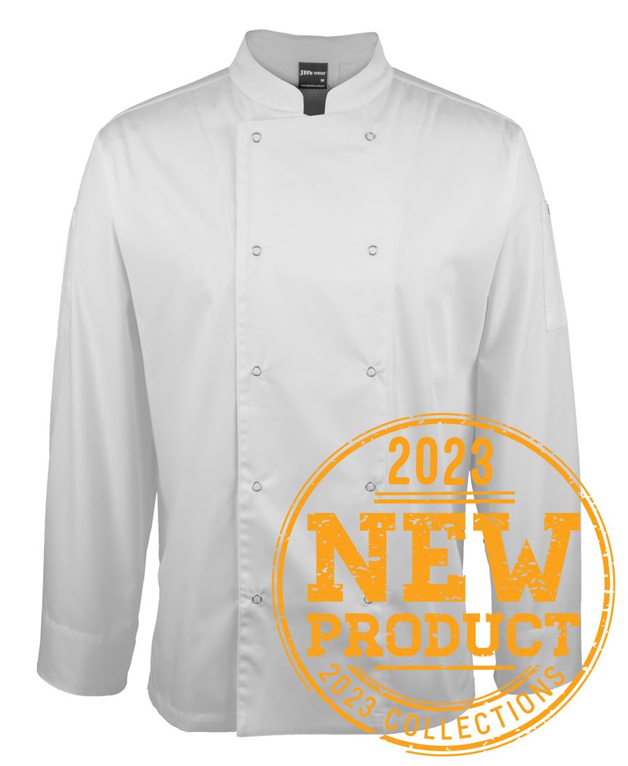 JB's LS SNAP BUTTON CHEFS JACKET