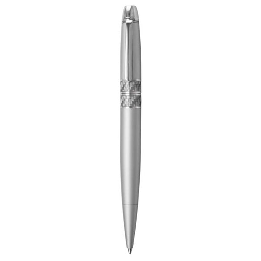 Metal Twist Action Ballpoint Pen - Silver