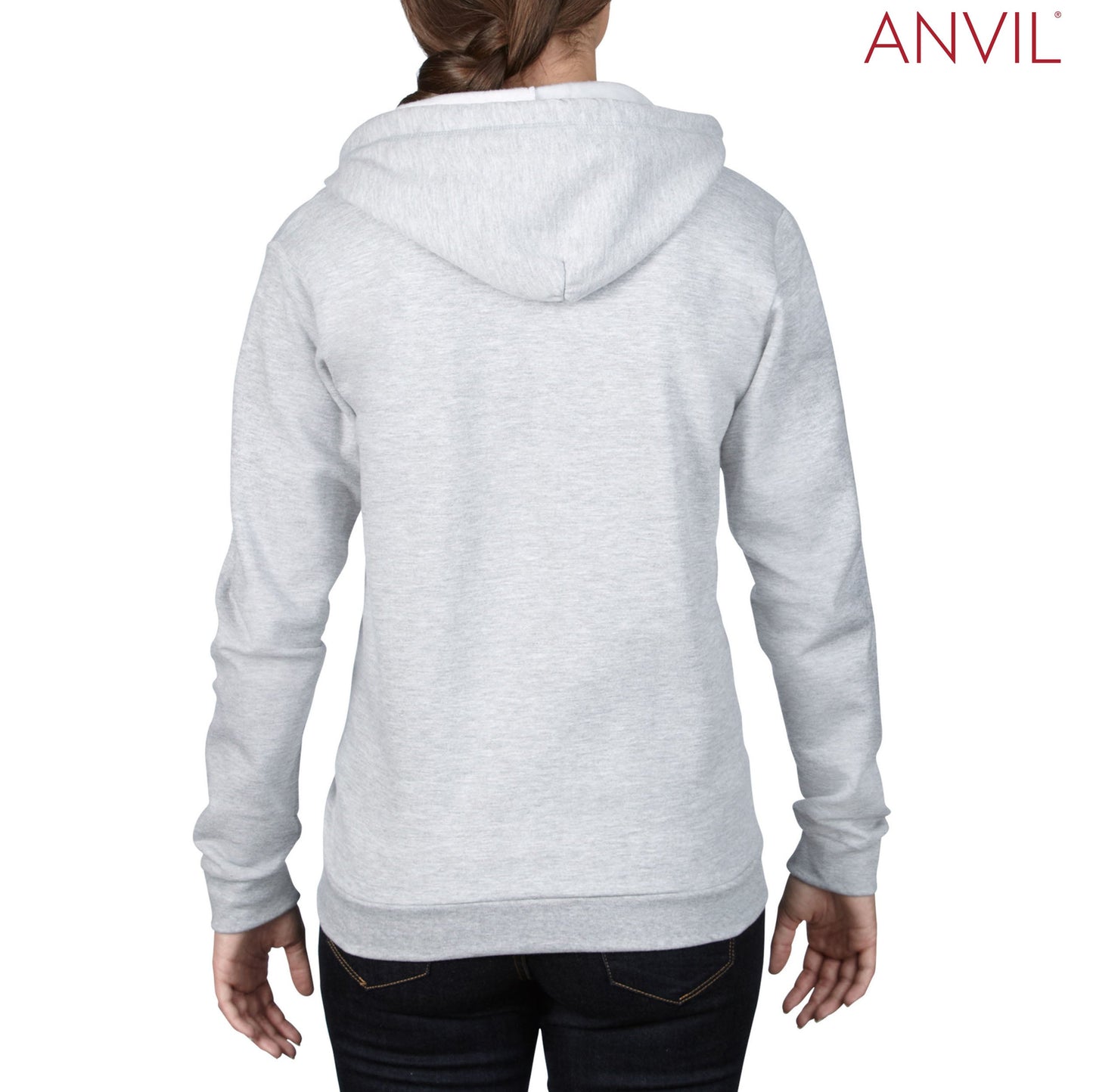 Anvil Ladies Full-Zip Hooded Fleece