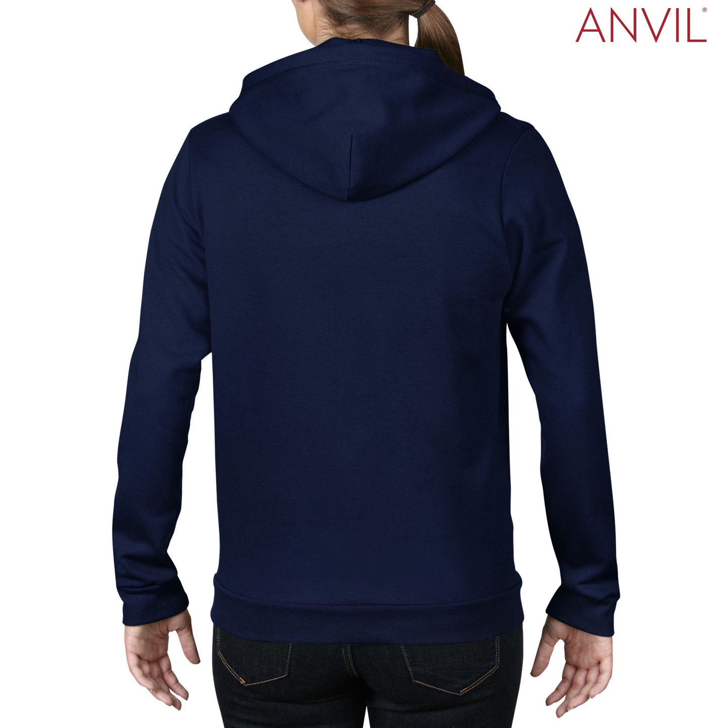 Anvil Ladies Full-Zip Hooded Fleece