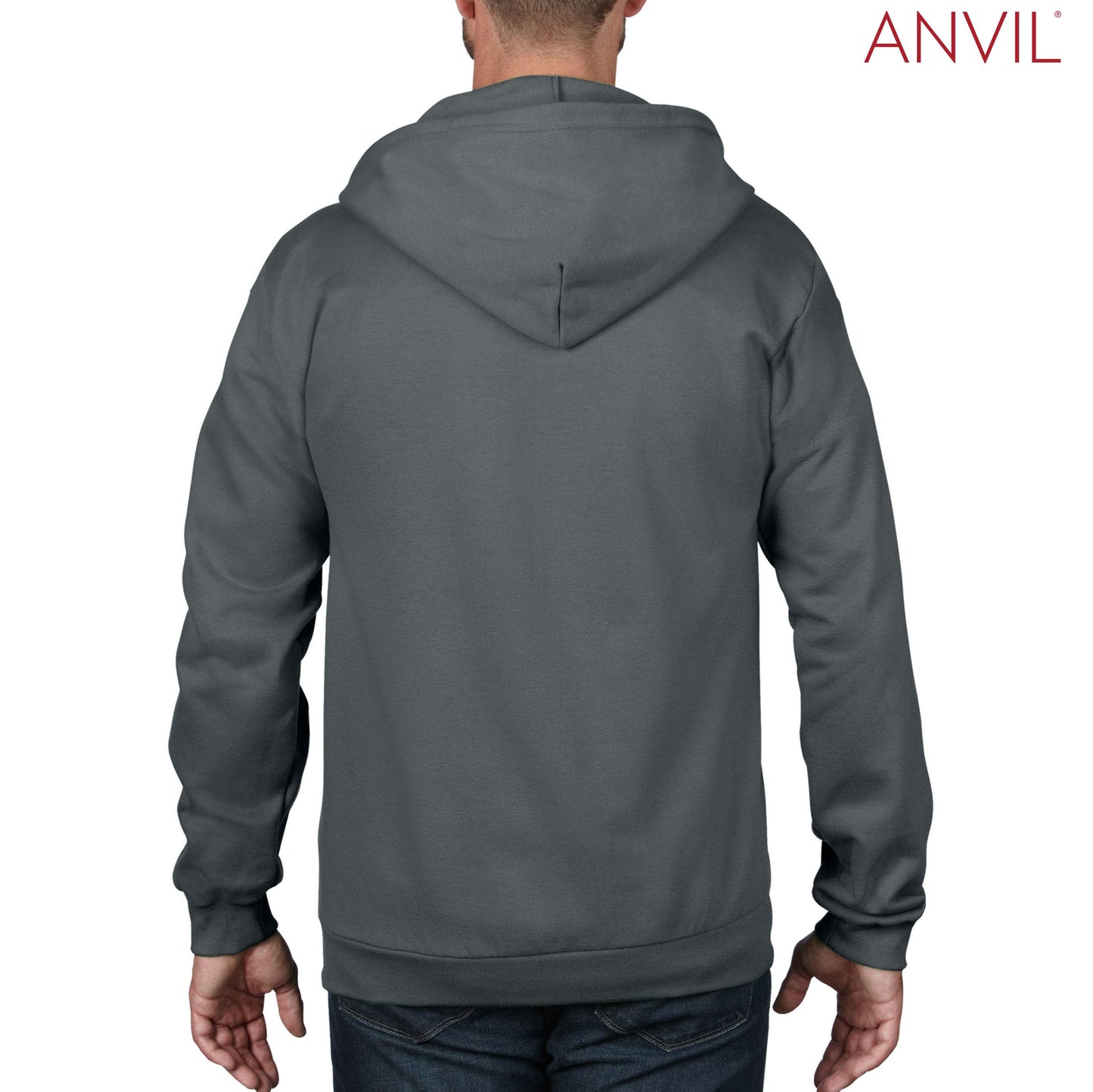 Anvil Adult Full-Zip Hooded Fleece