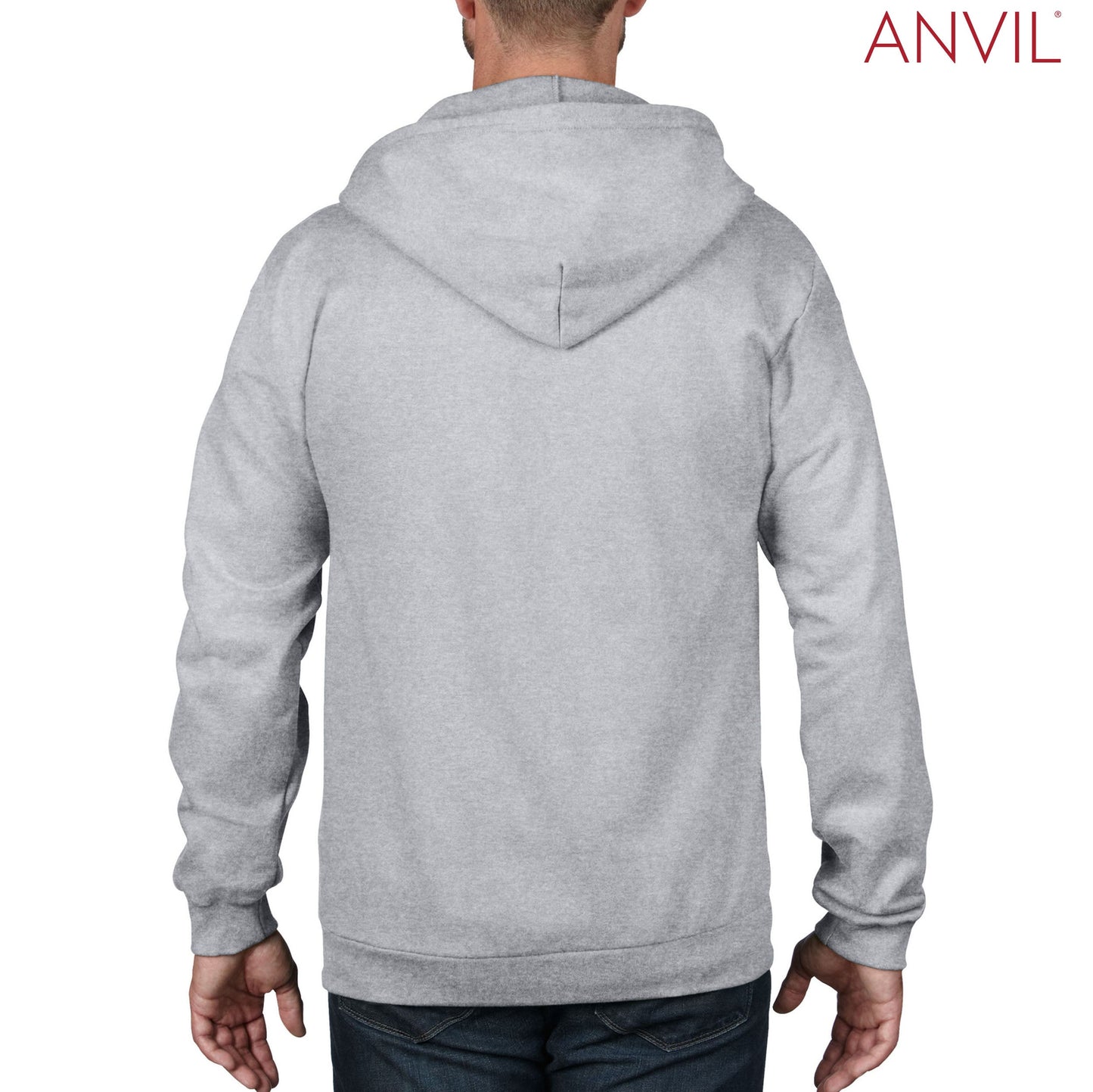 Anvil Adult Full-Zip Hooded Fleece