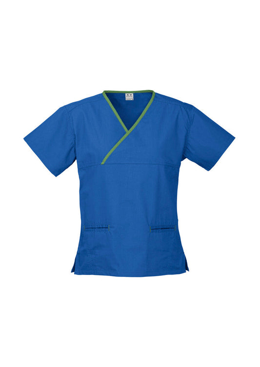 Womens Contrast Scrub Top