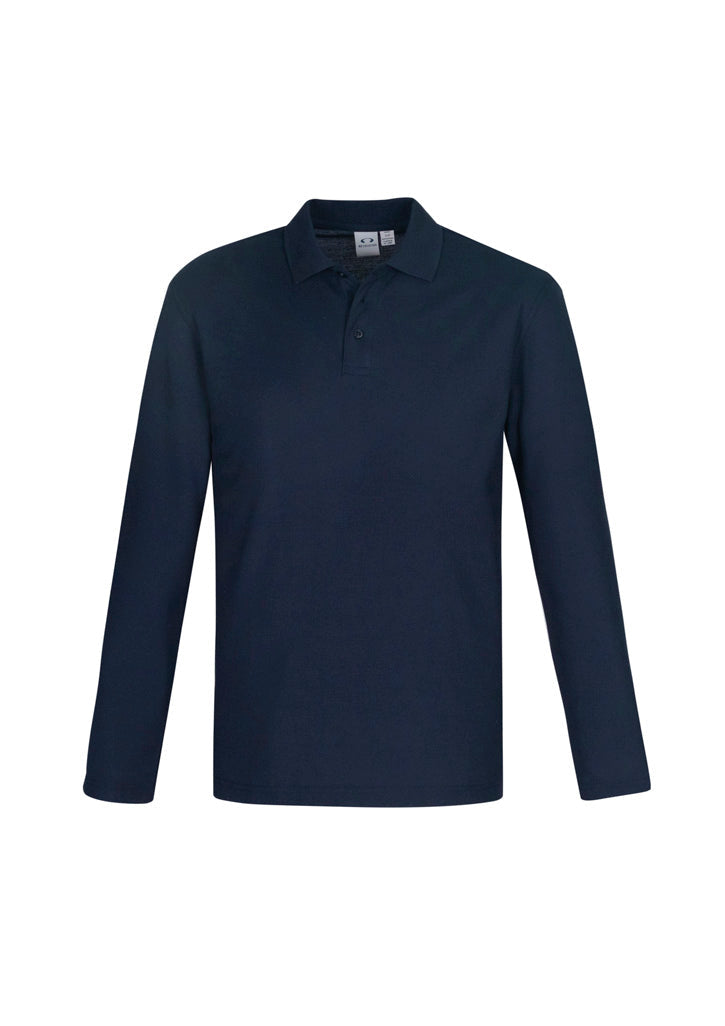 Mens Crew Long Sleeve Polo