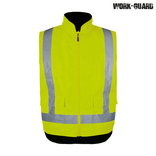 Workguard Reversible Fleece Lined Safety Vest Day/Night