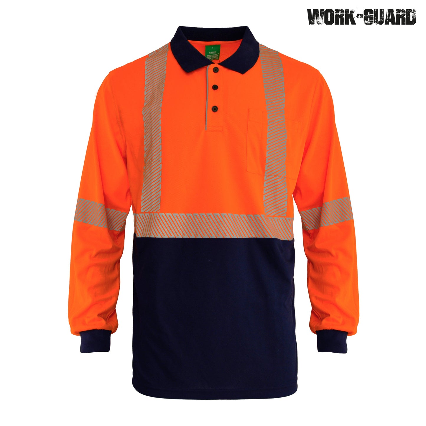 Workguard Recycled Hi Vis LS D/N Polo