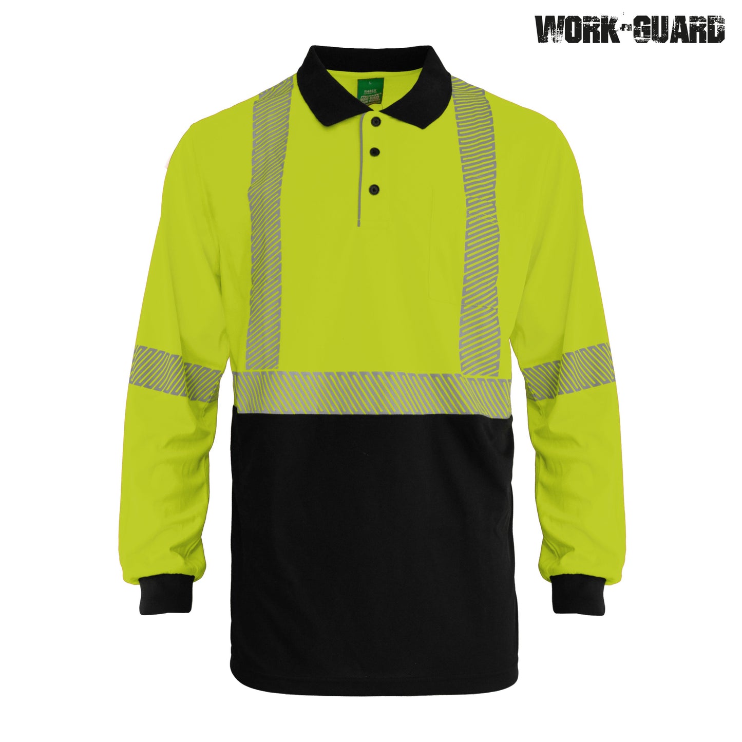 Workguard Recycled Hi Vis LS D/N Polo