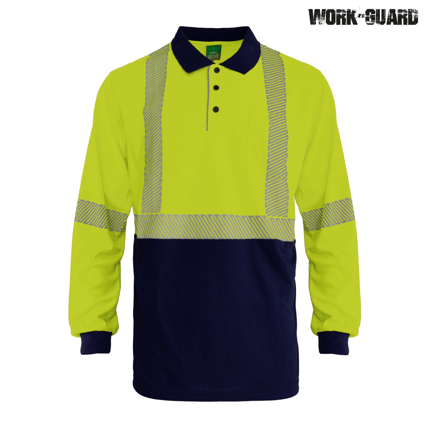 Workguard Recycled Hi Vis LS D/N Polo