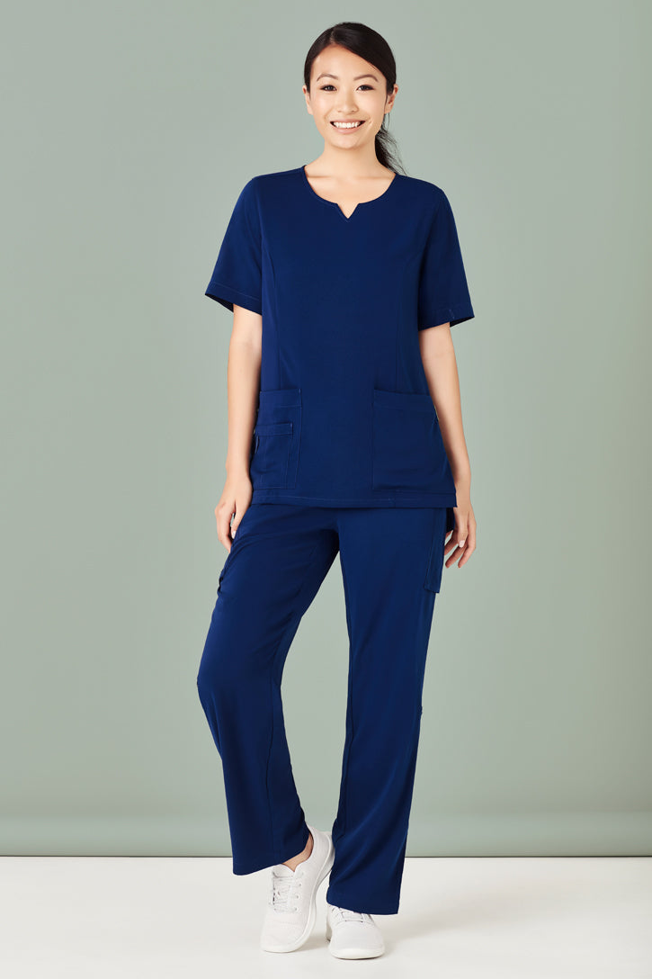 Avery Womens Multi-Pocket Straight Leg Pant