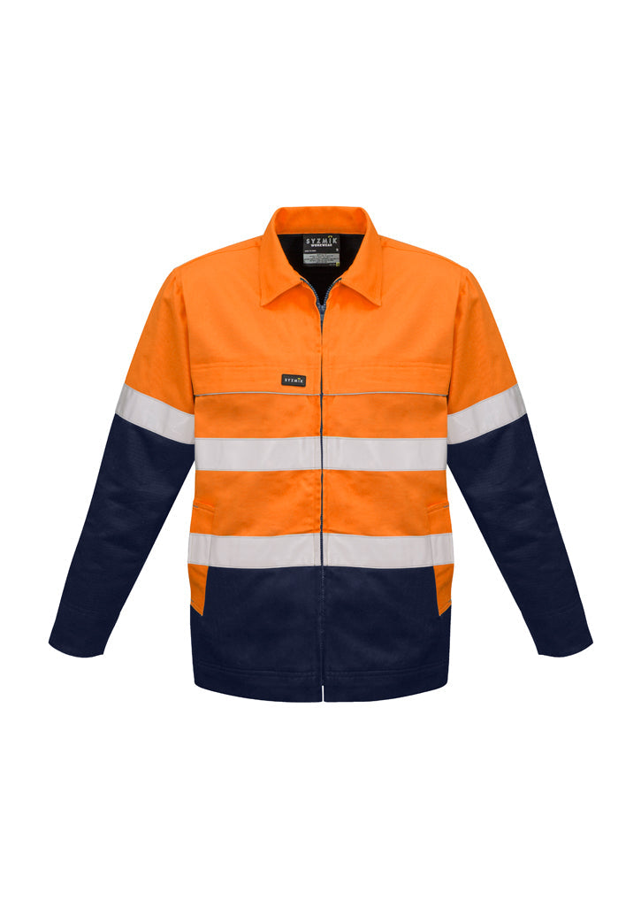 Mens Hi Vis Cotton Drill Jacket