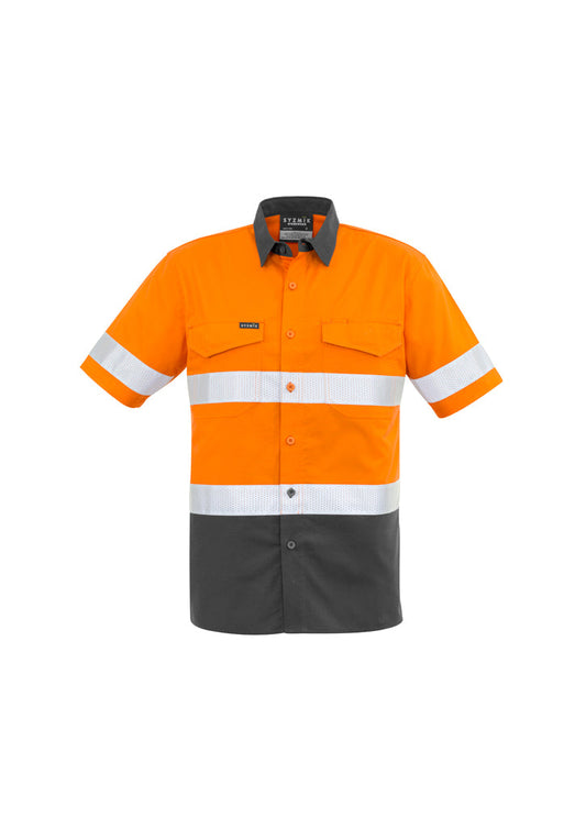 Mens Rugged Cooling HI Vis Taped Short Sleeve Shirt