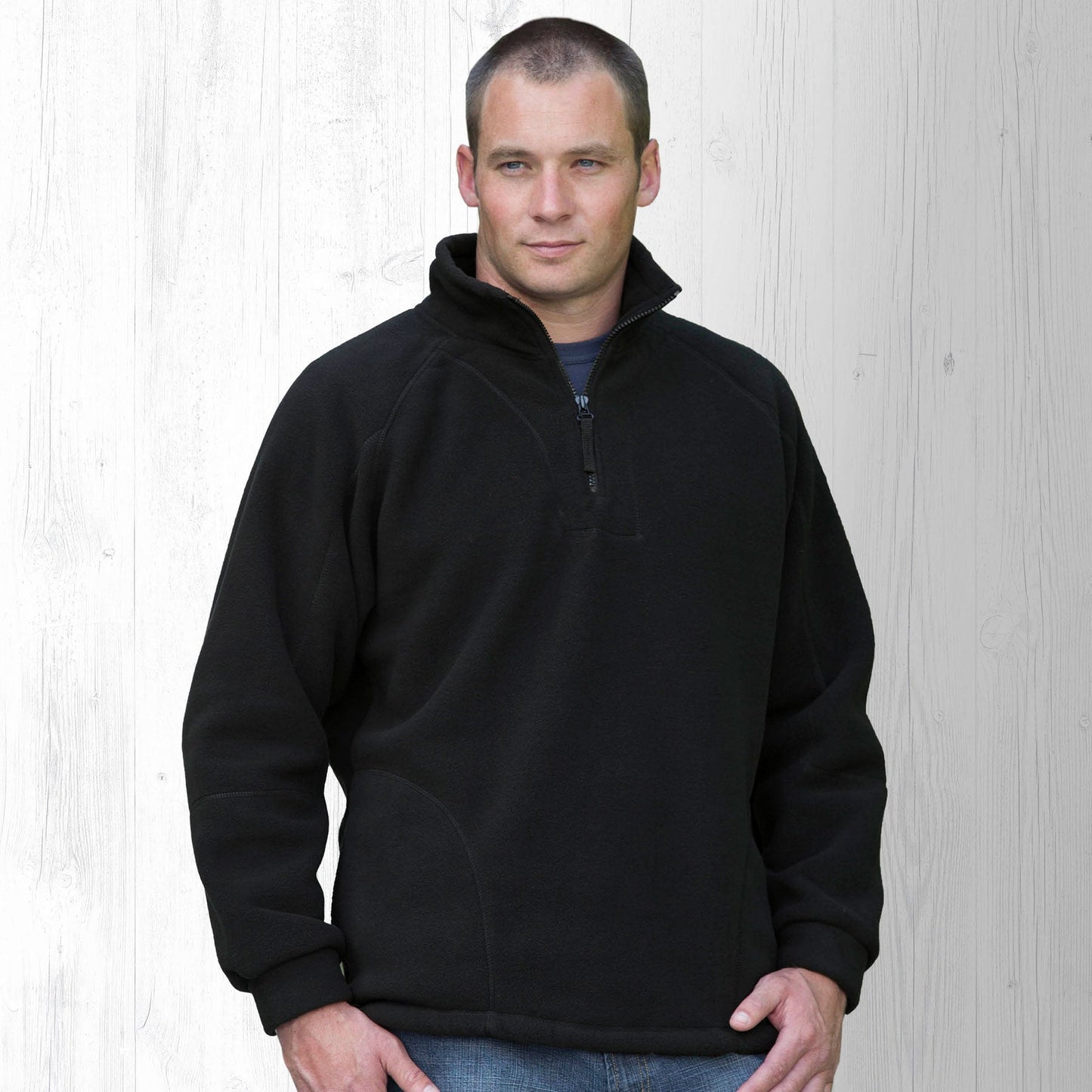 Detailed Polar Fleece Pullover