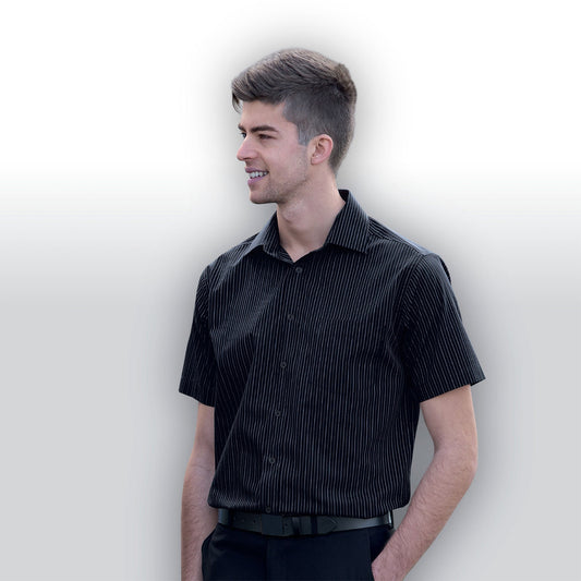 The Omega Stripe Short Sleeve Shirt - Mens